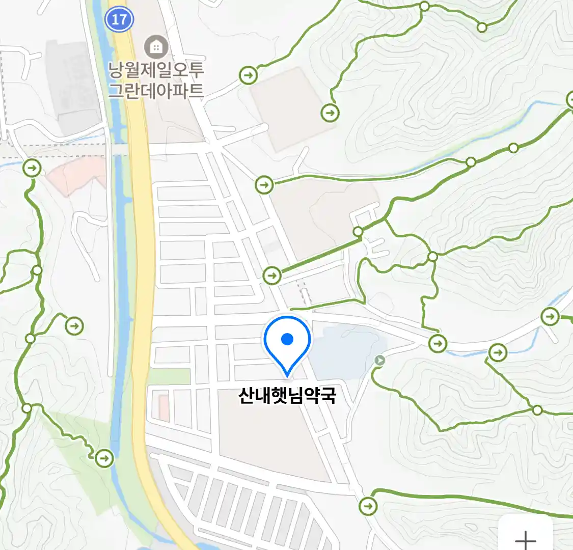 산내햇님약국 위치