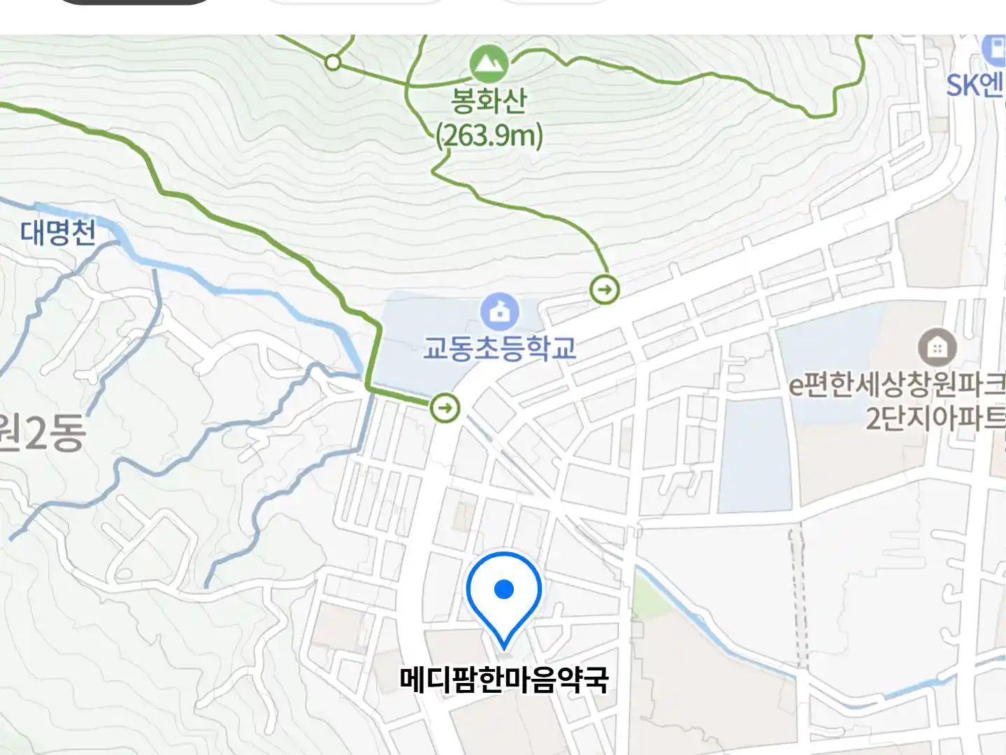 메디팜한마음약국 위치