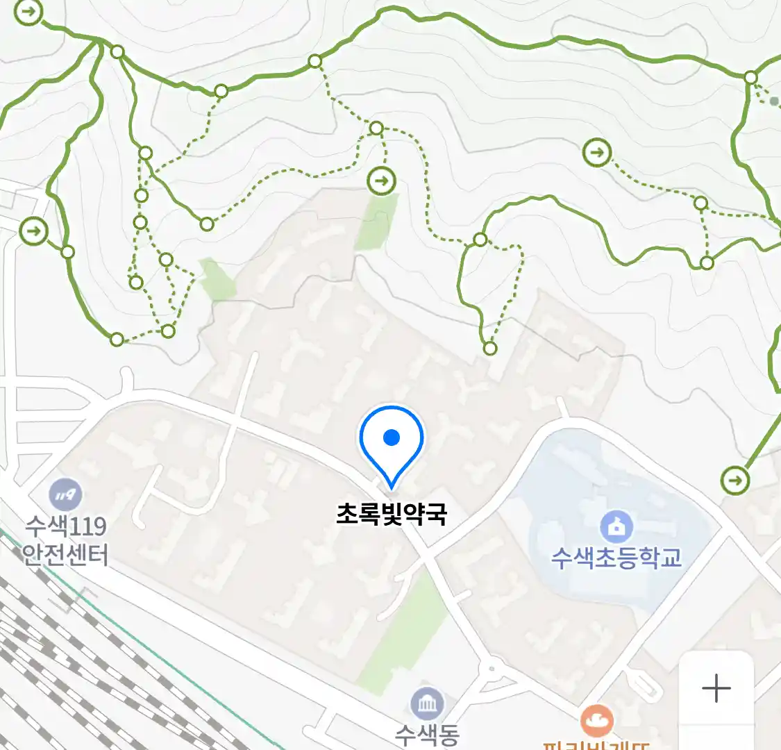 초록빛약국 위치