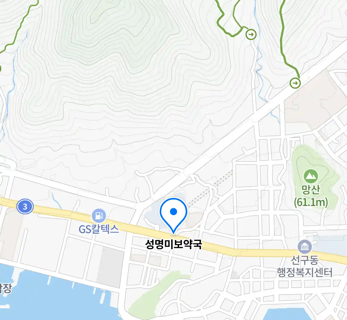성명미보약국 위치