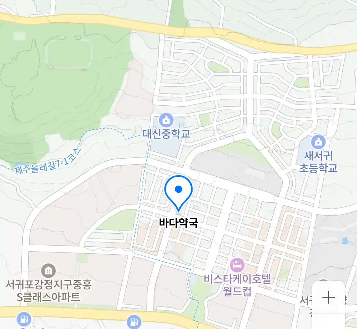 바다약국 위치
