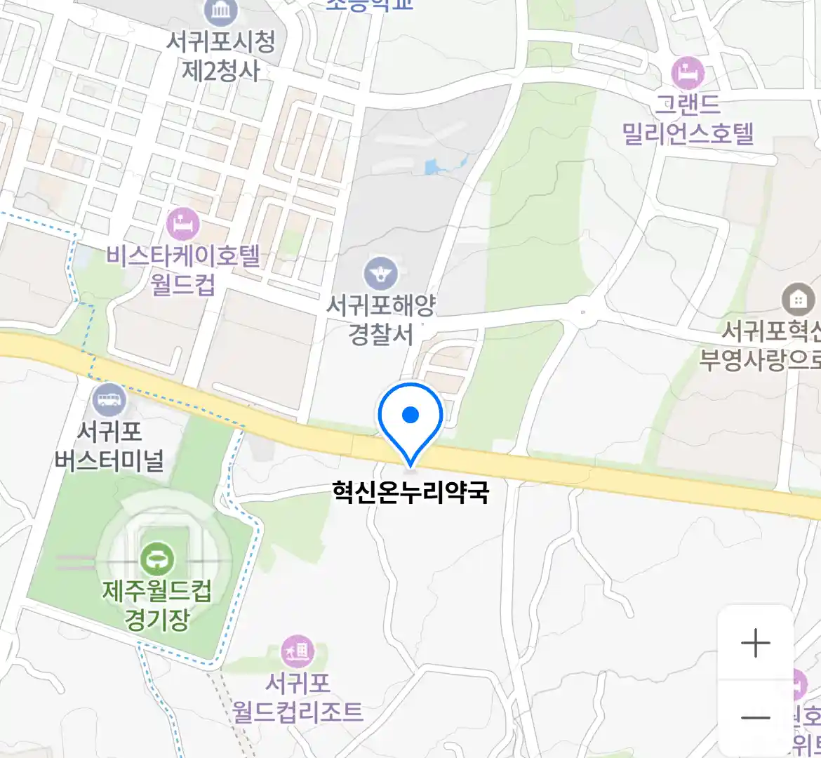 혁신온누리약국 위치