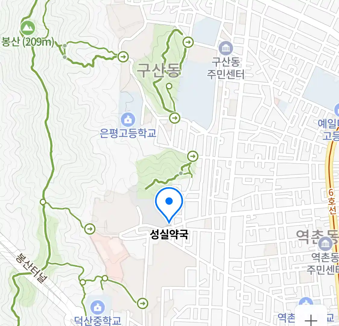 성실약국 위치