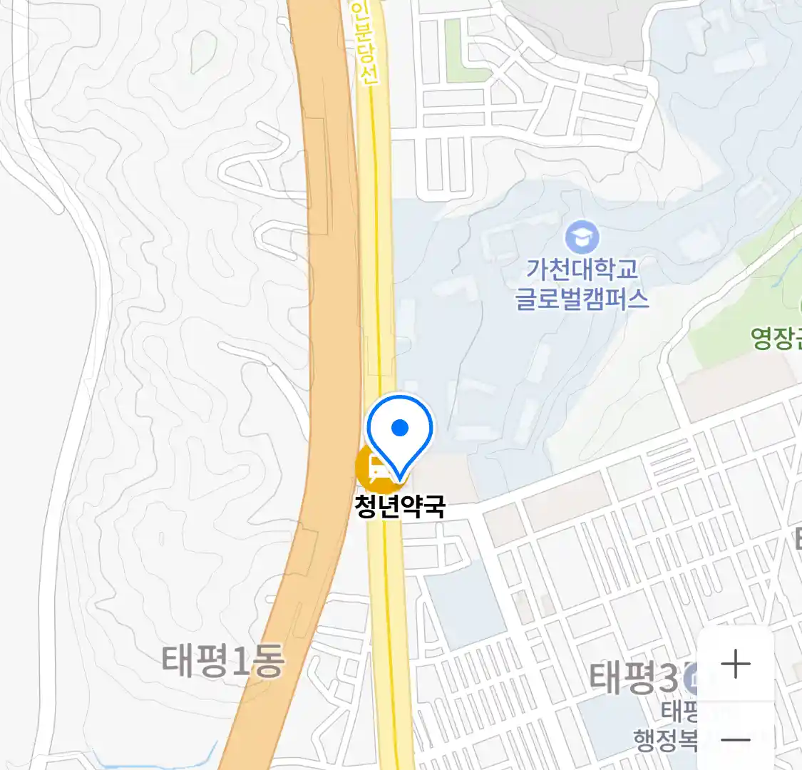 청년약국 위치