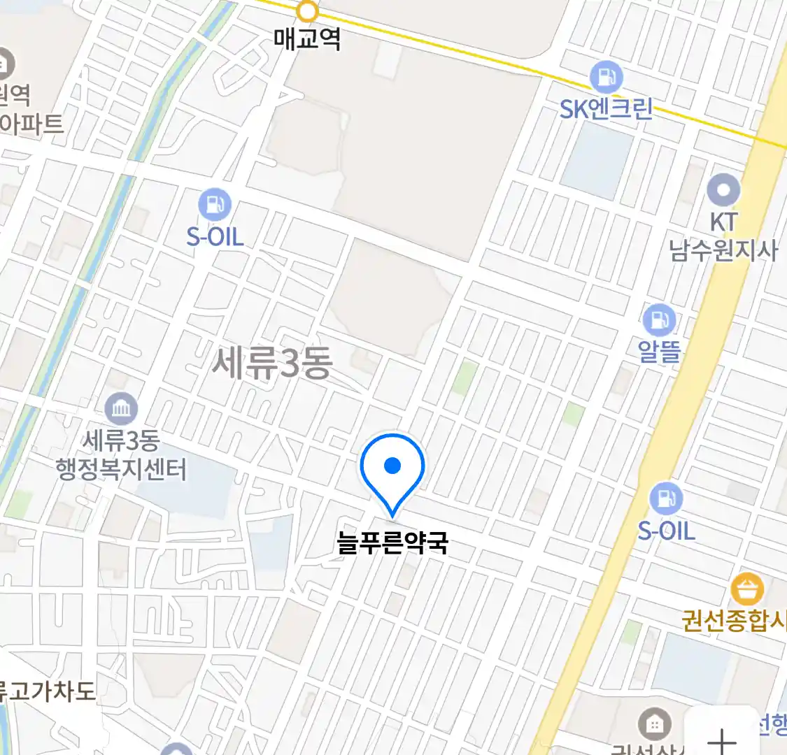 늘푸른약국 위치