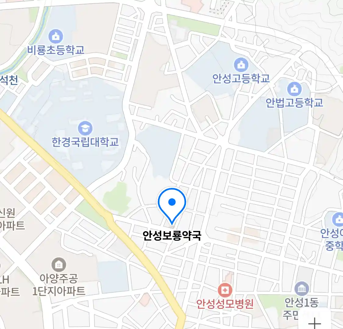 안성보룡약국 위치
