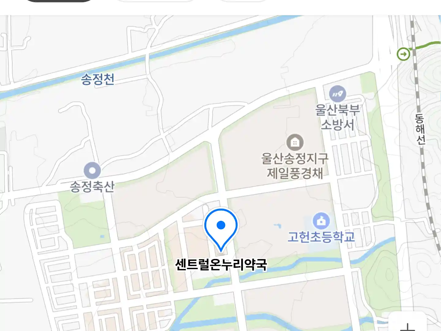 센트럴온누리약국 위치