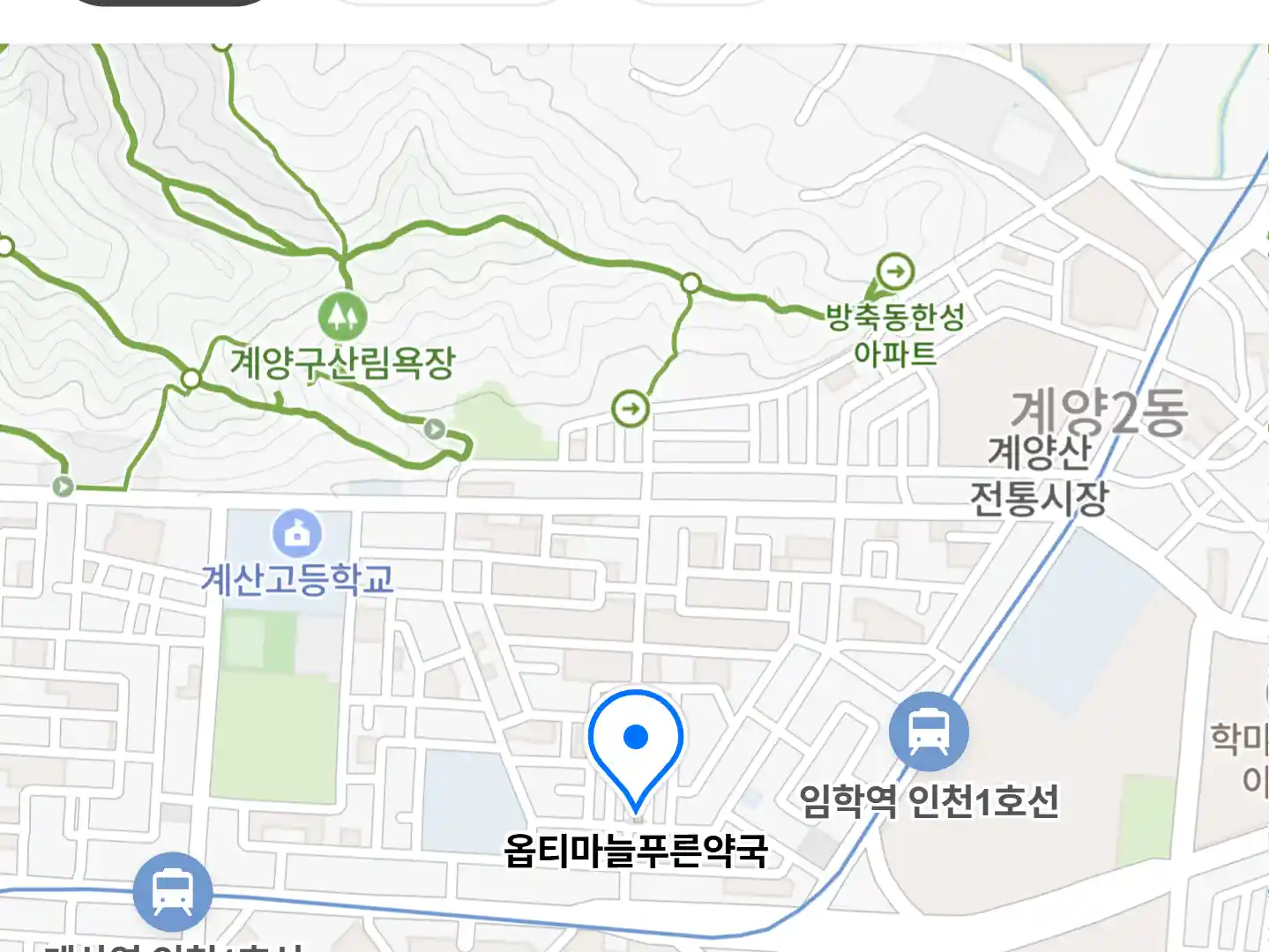 옵티마늘푸른약국 위치