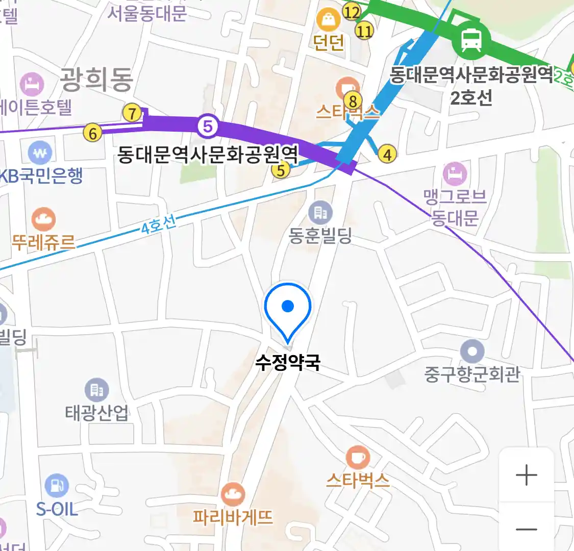 수정약국 위치