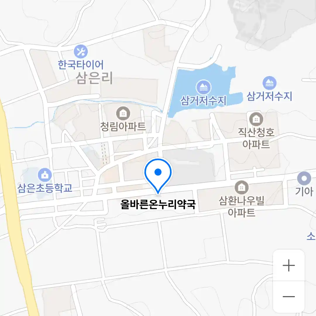 올바른온누리약국 위치