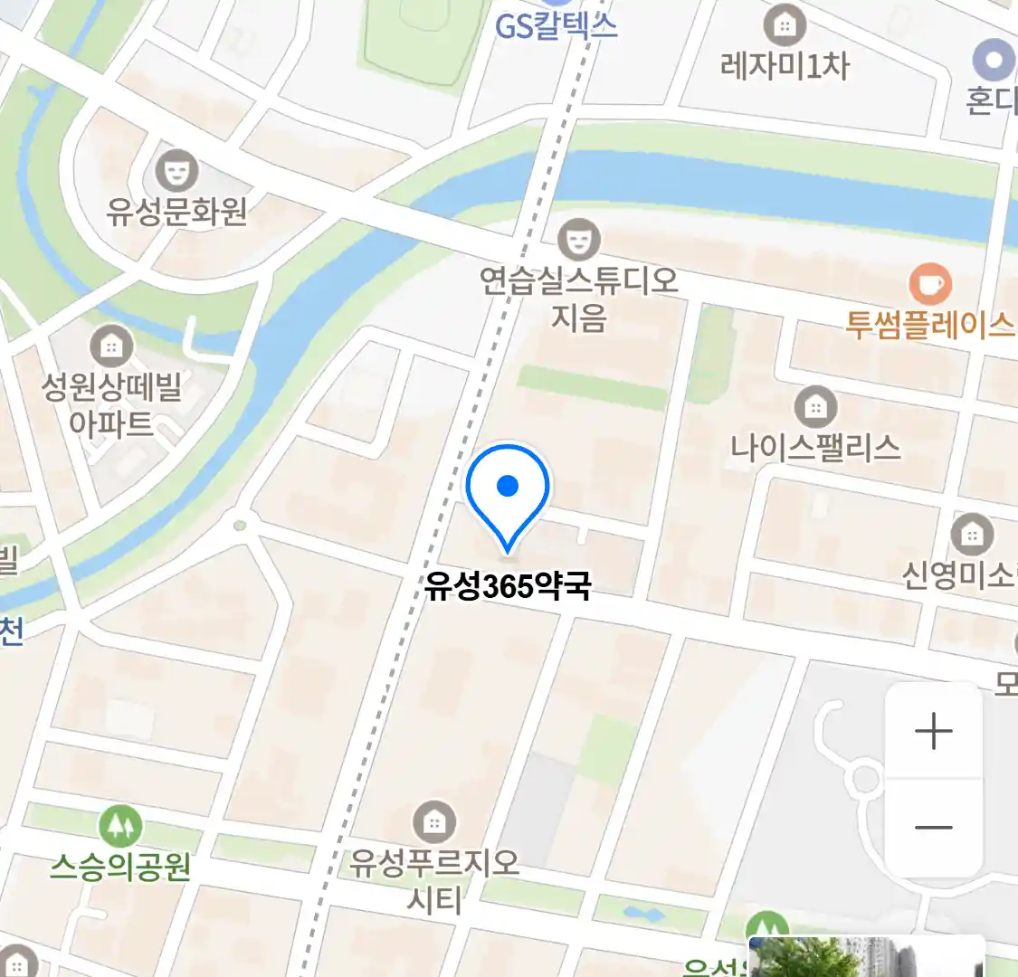 유성365약국 위치