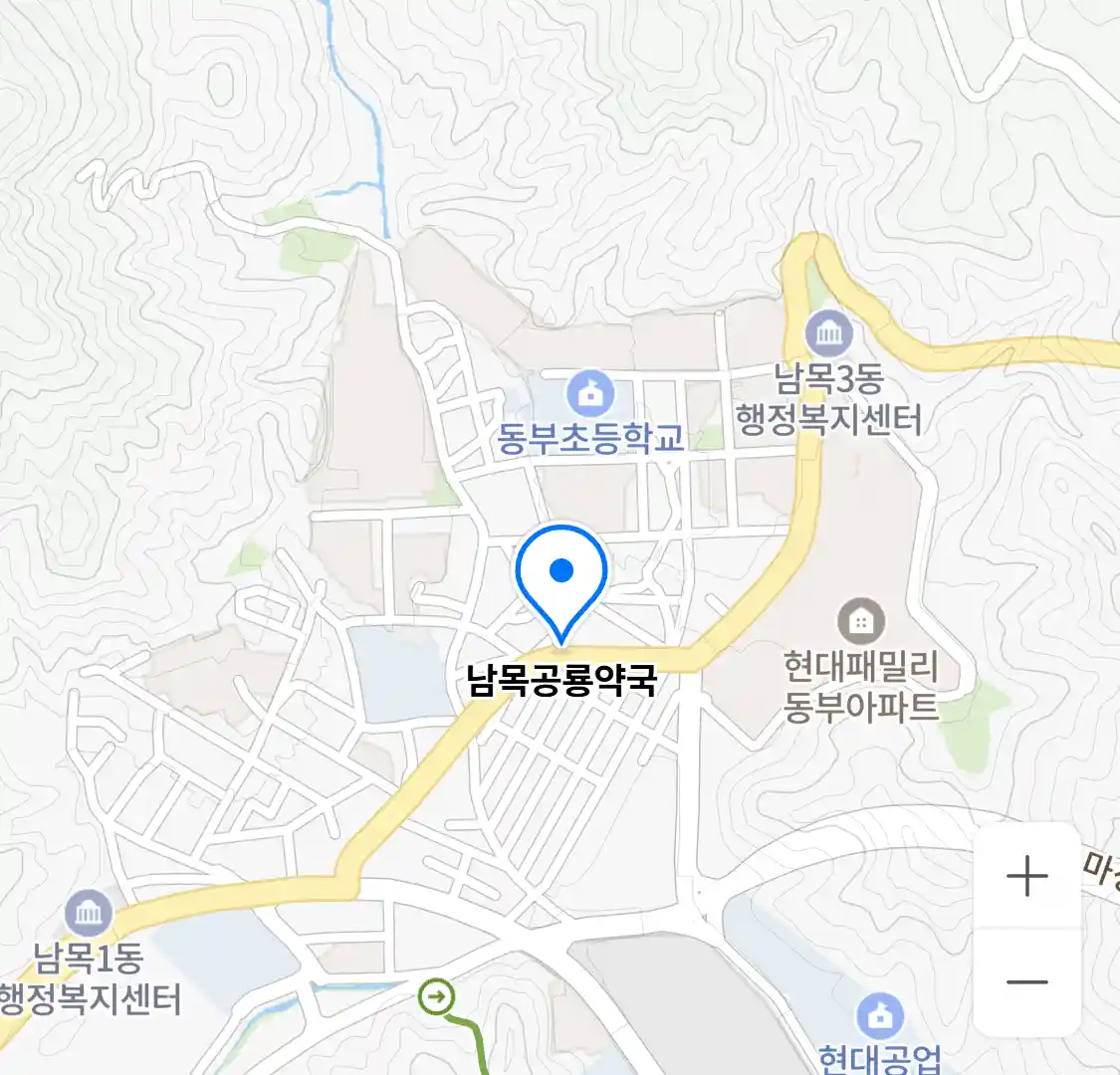 남목공룡약국 위치