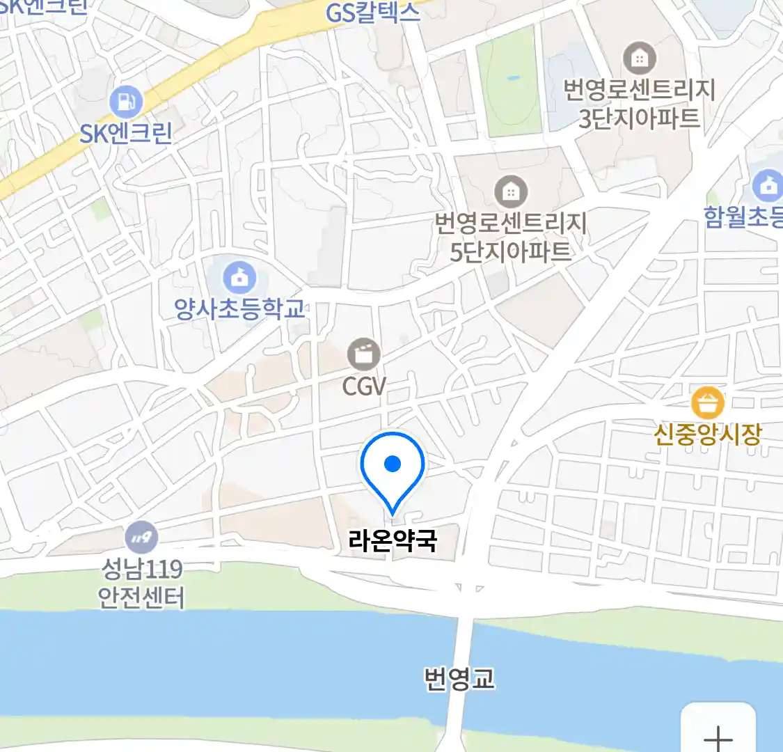 라온약국 위치
