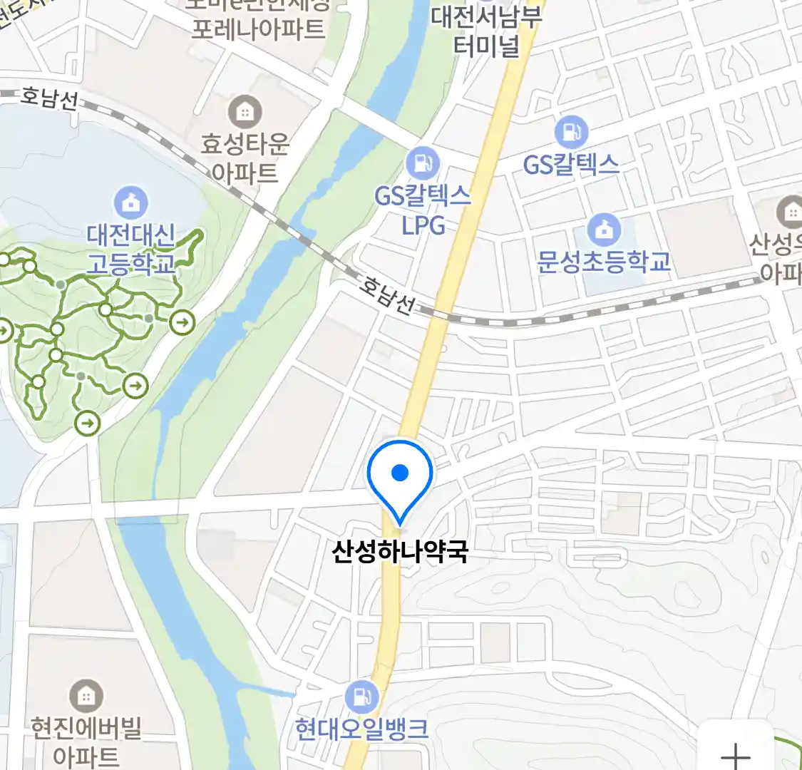 산성하나약국 위치