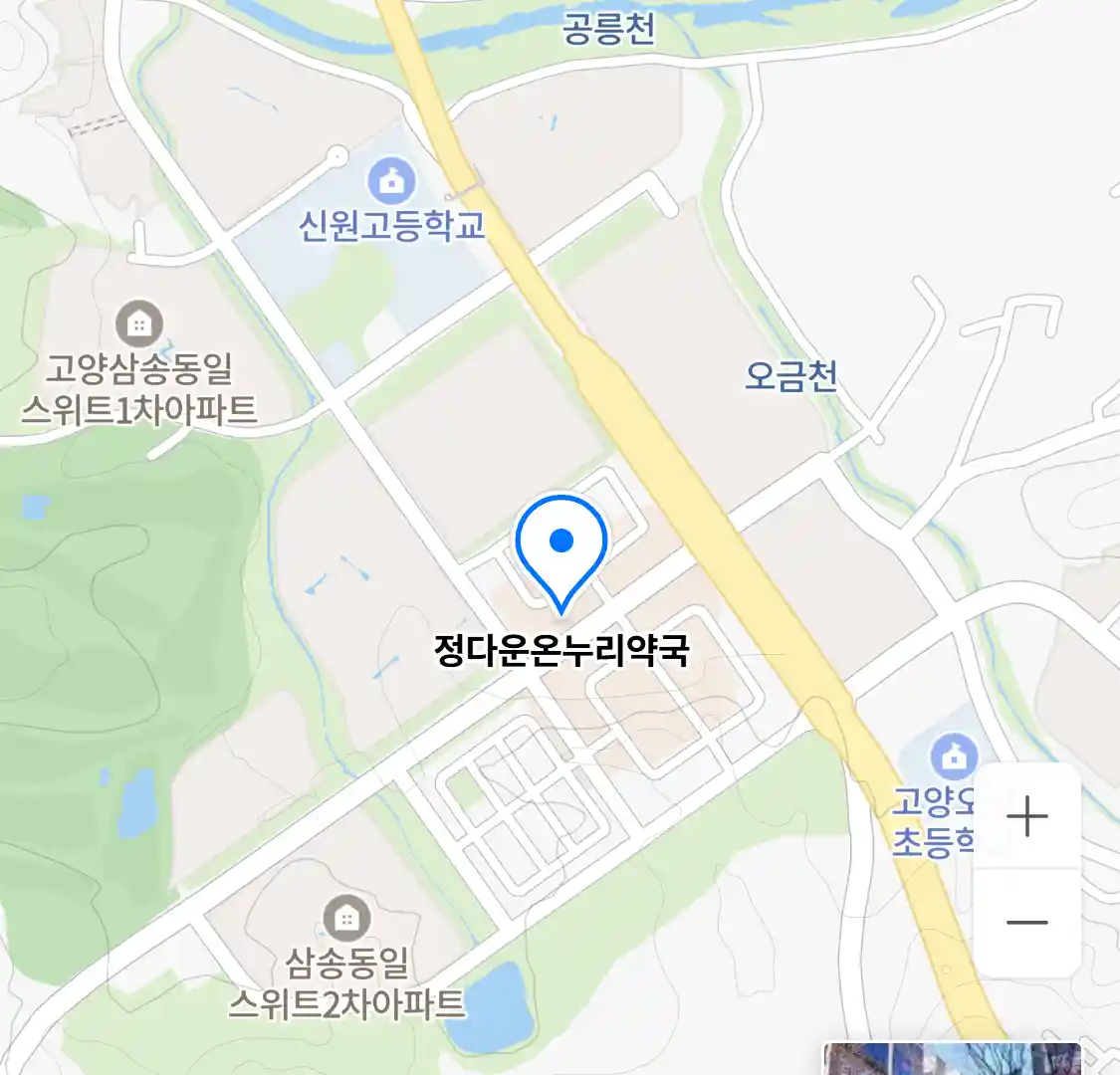 정다운온누리약국 위치