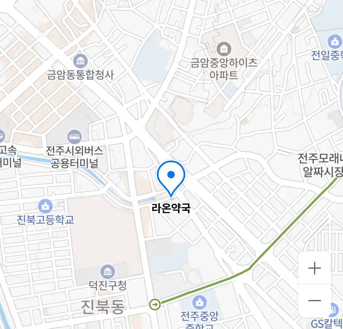 라온약국 위치