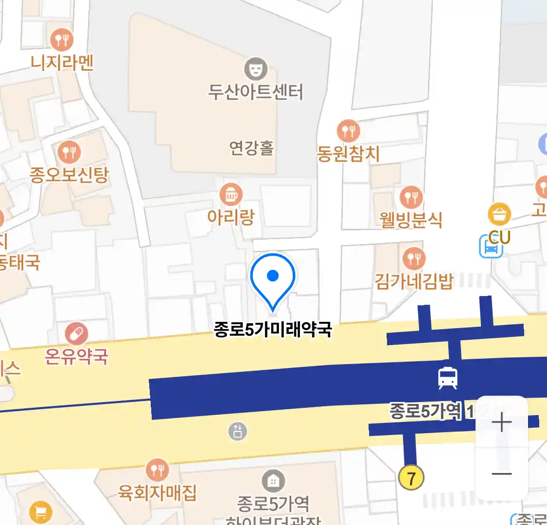 종로5가미래약국 위치
