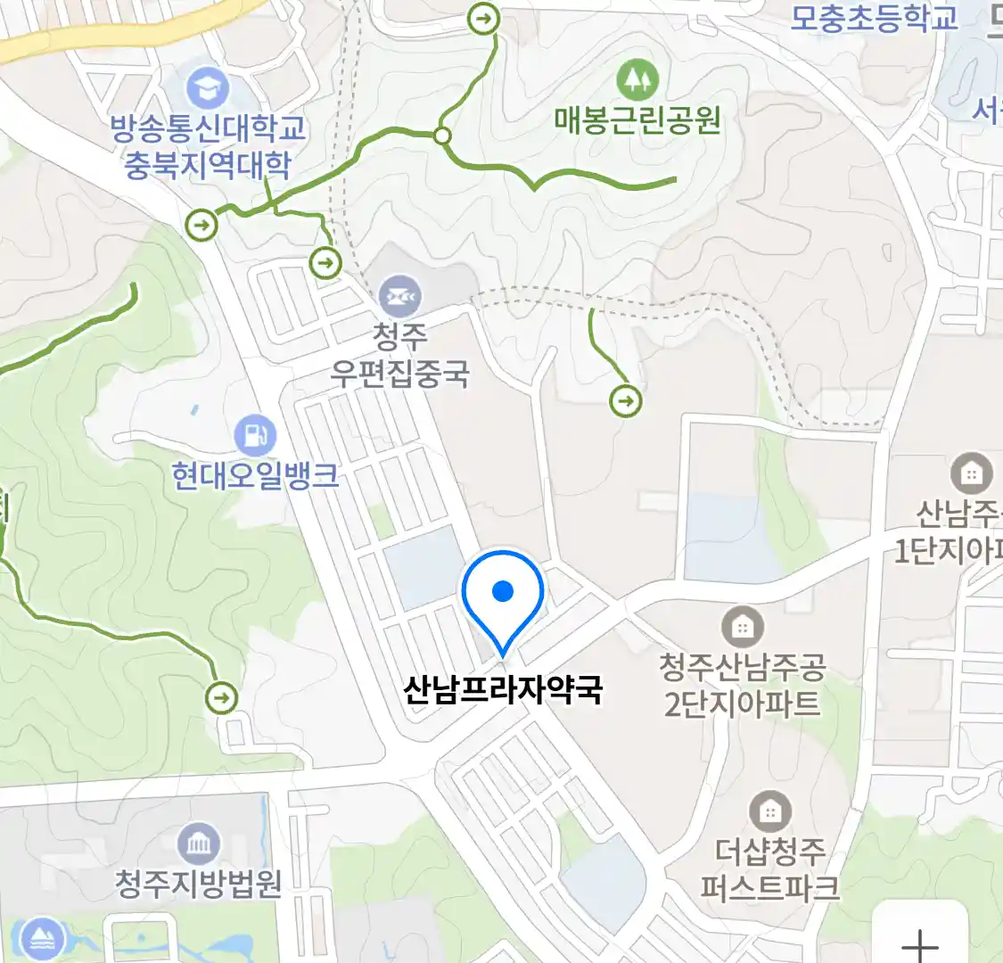 산남프라자약국 위치