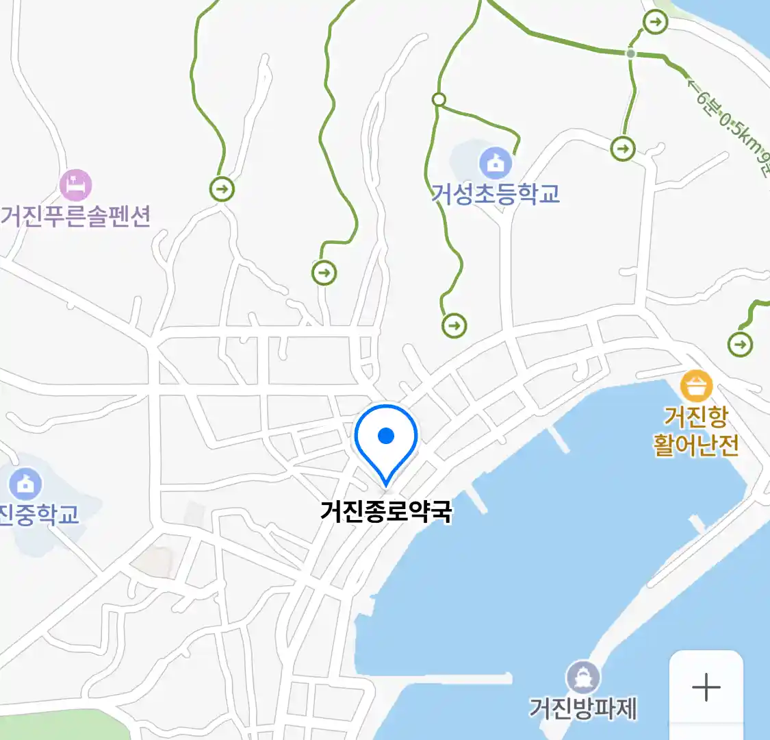 거진종로약국 위치