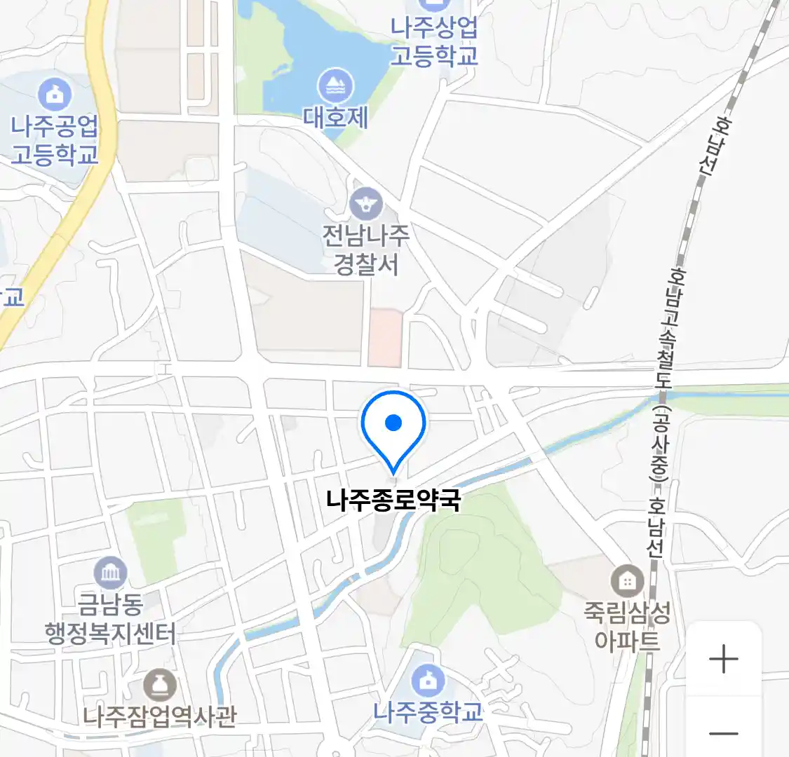 나주종로약국 위치