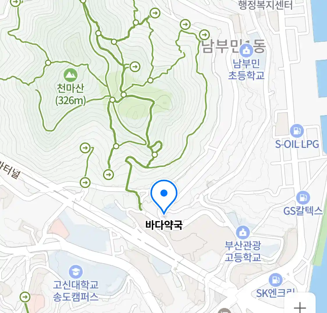 바다약국 위치