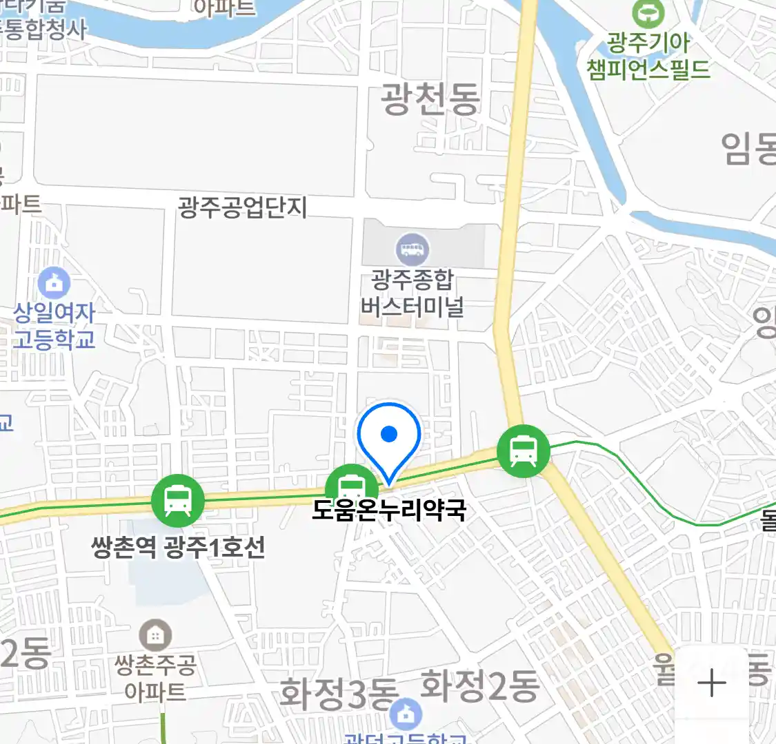 도움온누리약국 위치