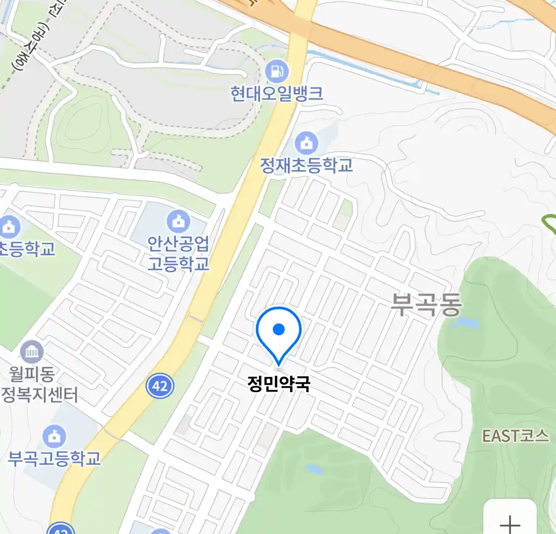 정민약국 위치