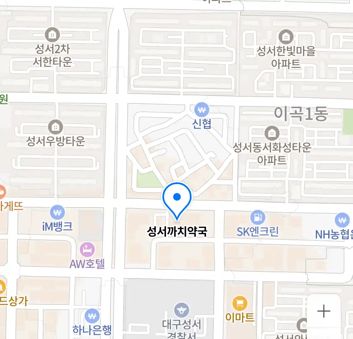 성서까치약국 위치