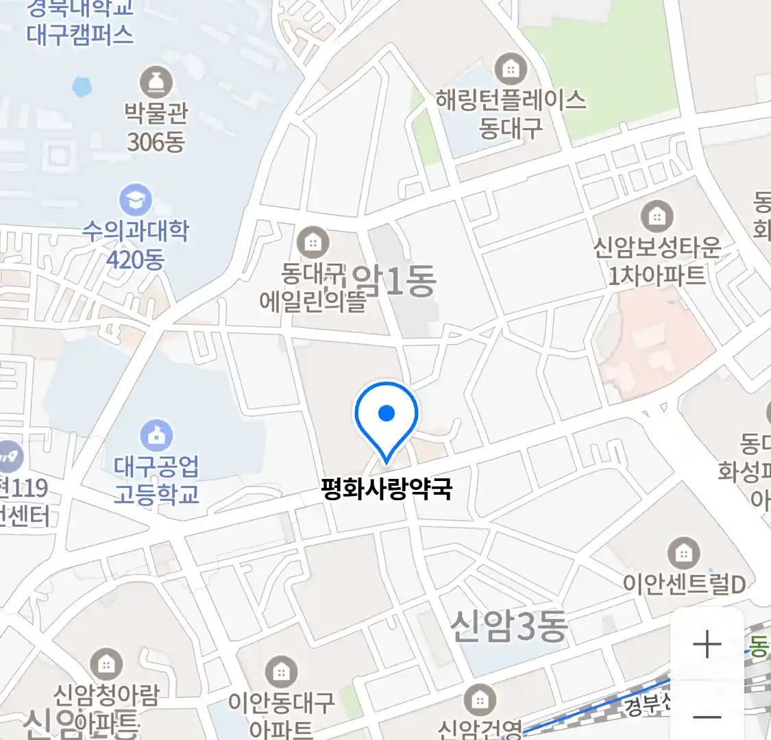 평화사랑약국 위치