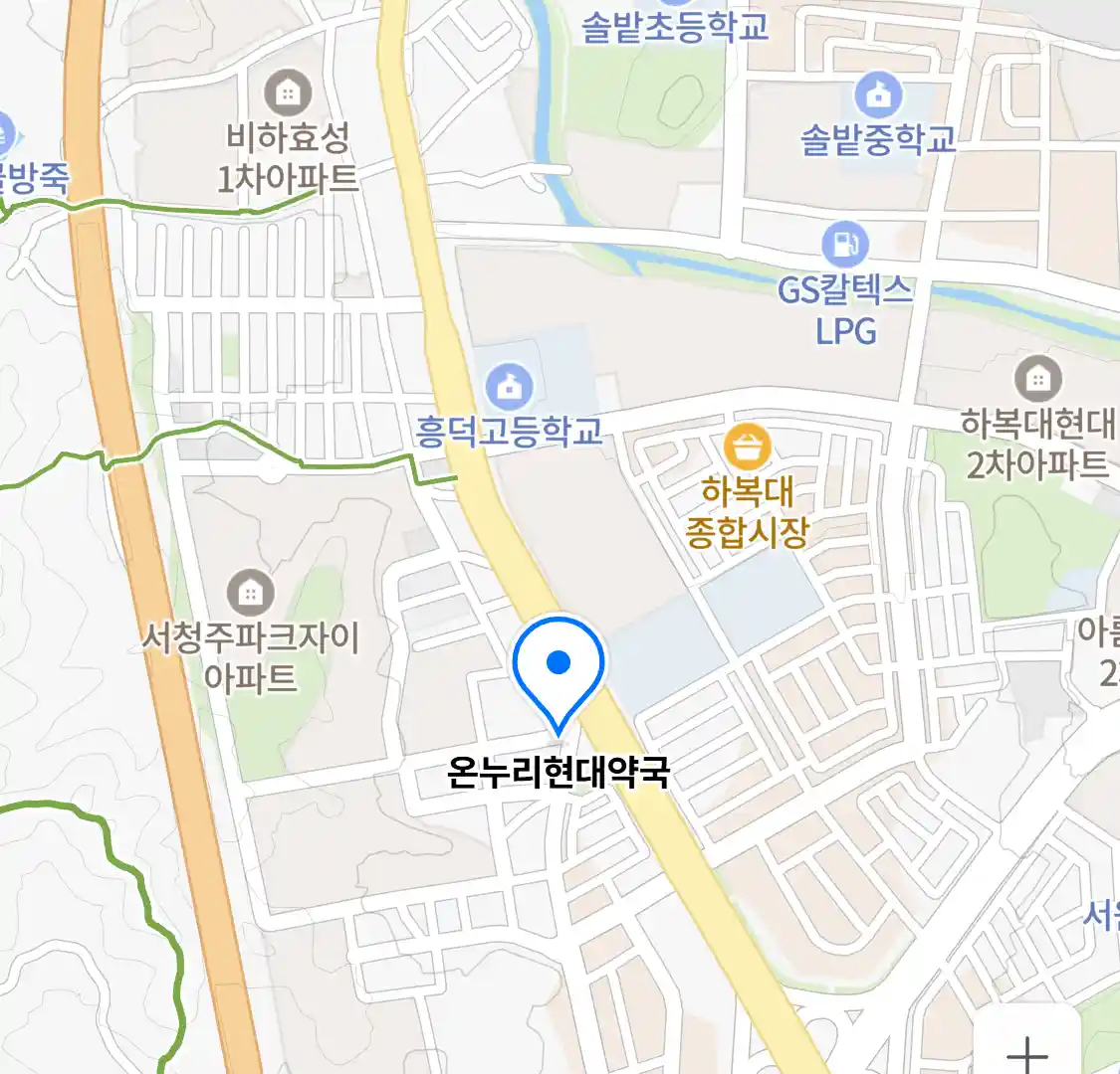 온누리현대약국 위치