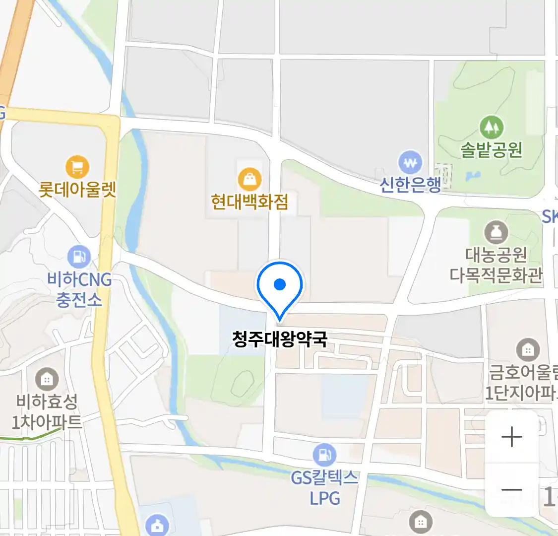 청주대왕약국 위치