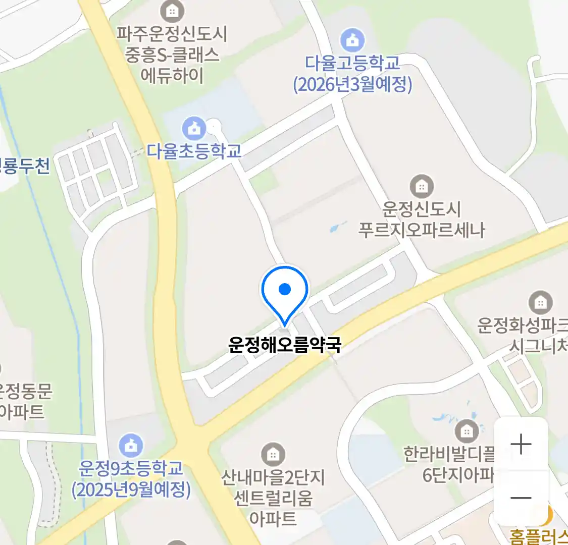 운정해오름약국 위치