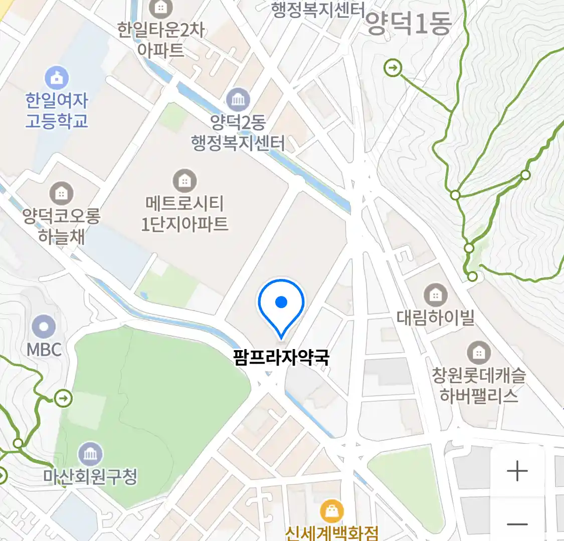 팜프라자약국 위치