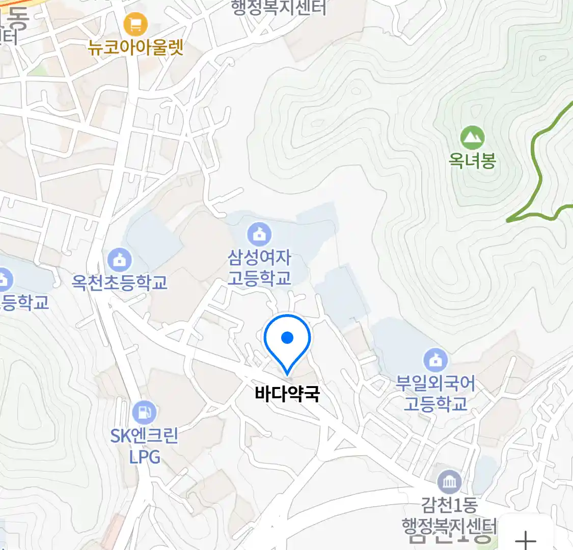 바다약국 위치