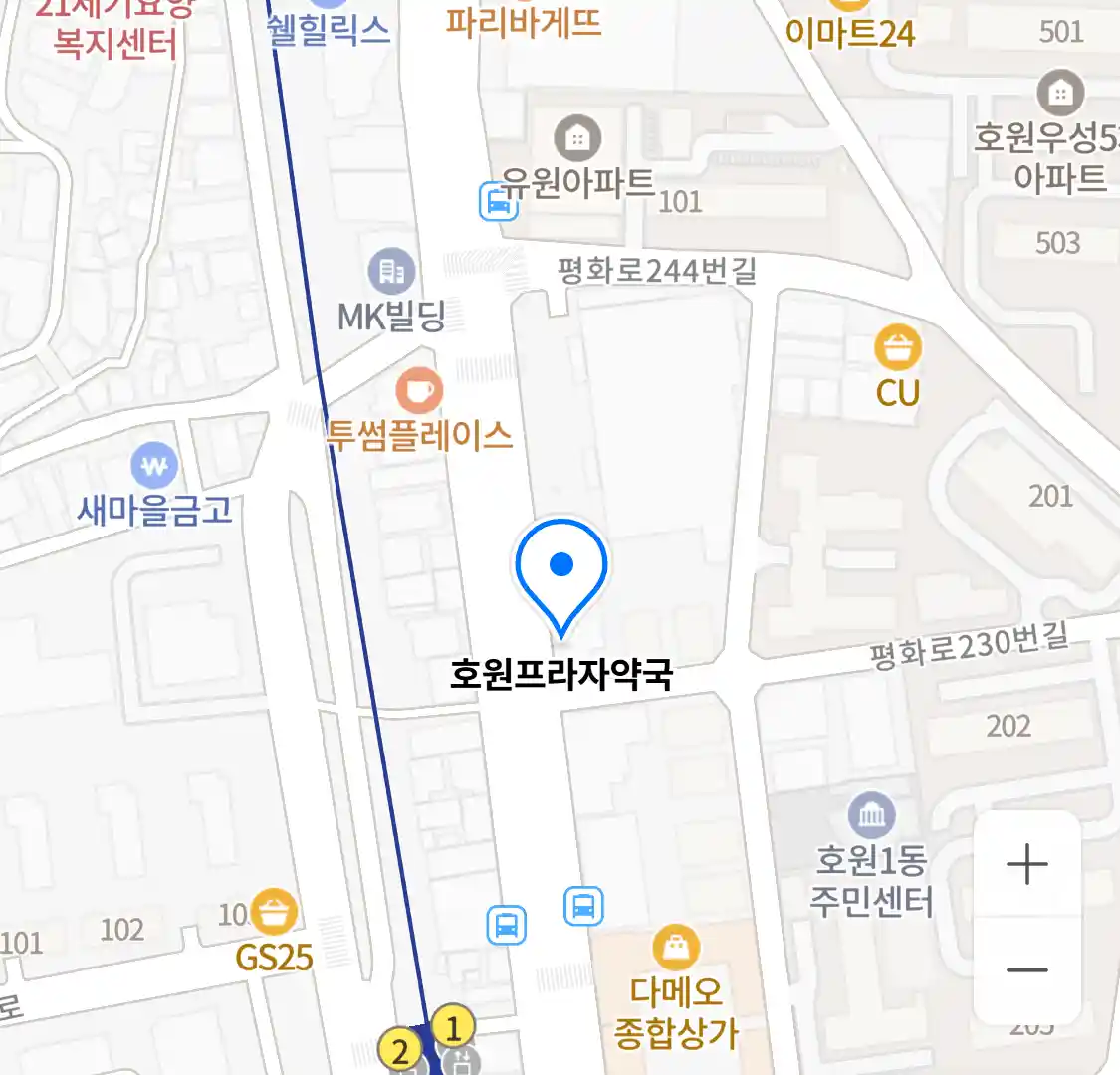 호원프라자약국 위치