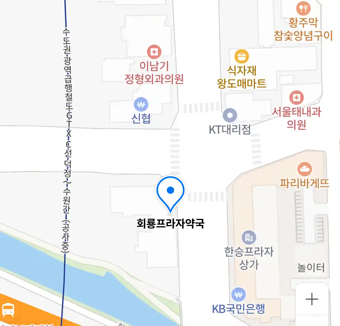 회룡프라자약국 위치