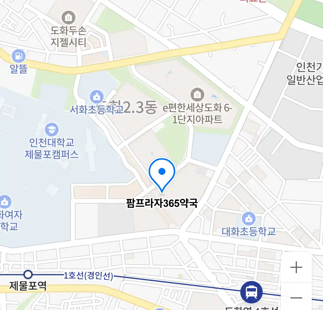 팜프라자365약국 위치