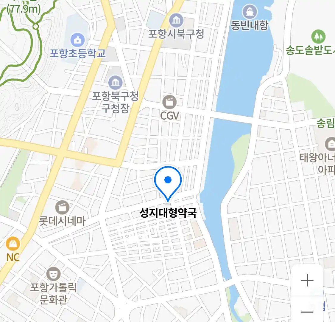 성지대형약국 위치