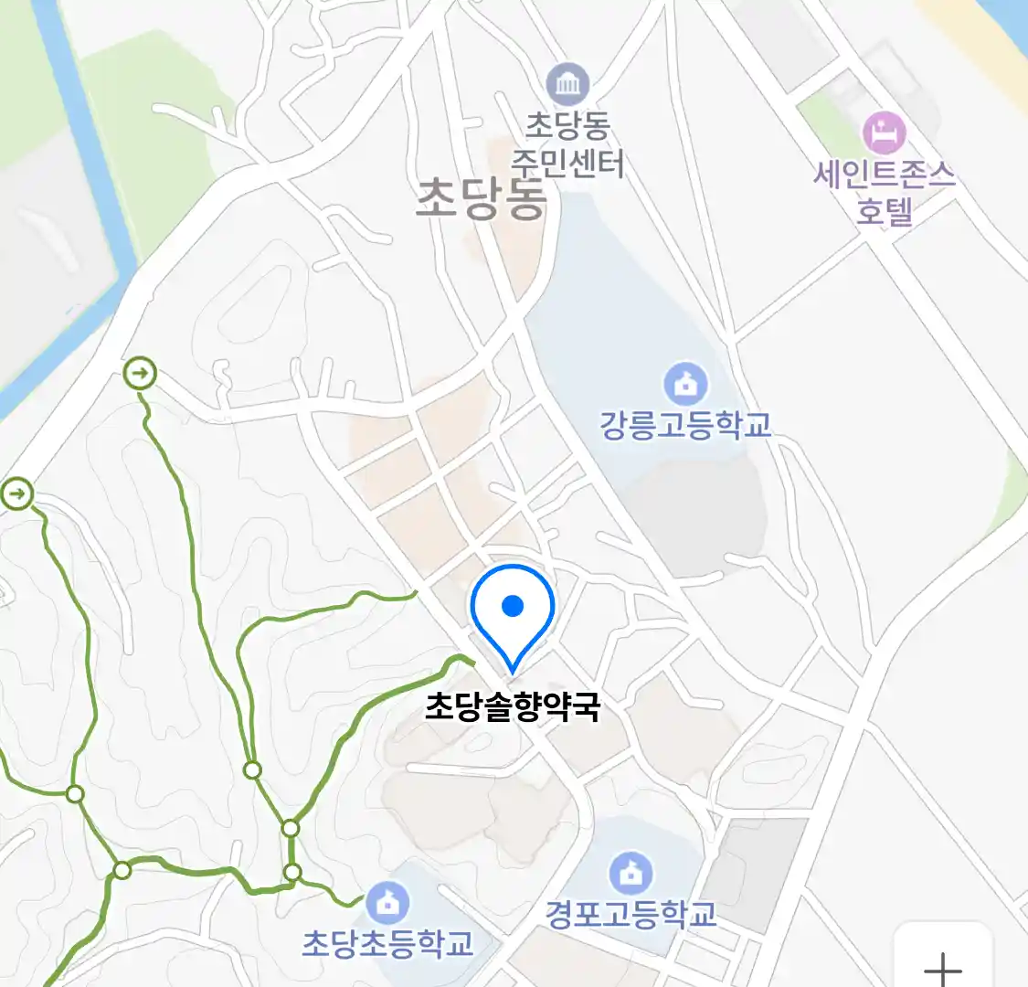 초당솔향약국 위치