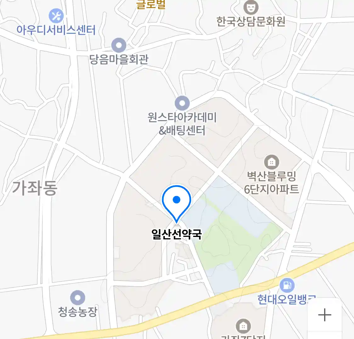 일산선약국 위치