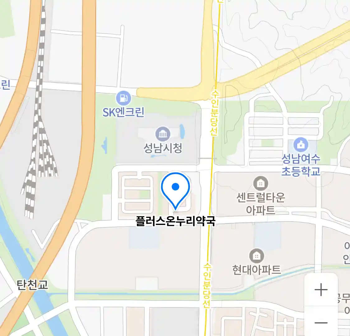 플러스온누리약국 위치