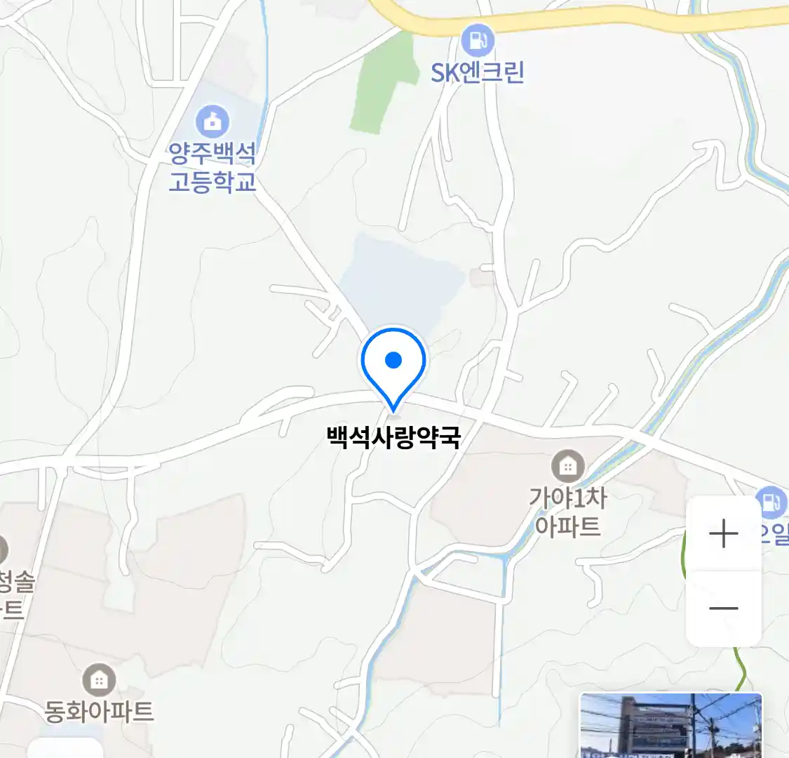 백석사랑약국 위치