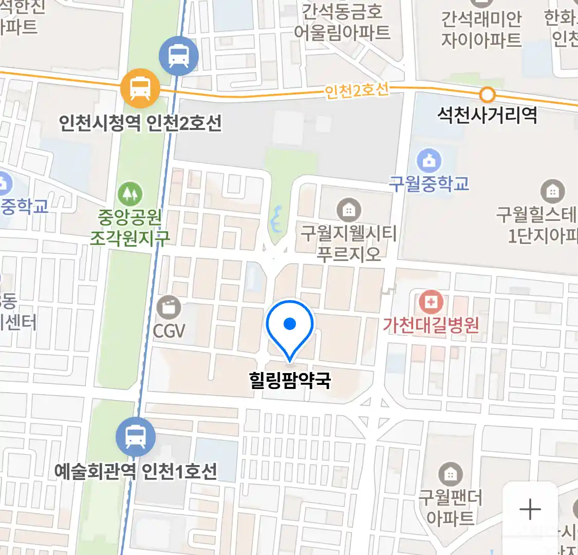 힐링팜약국 위치