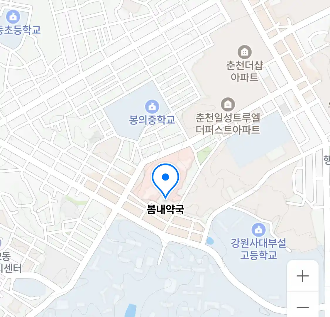 봄내약국 위치