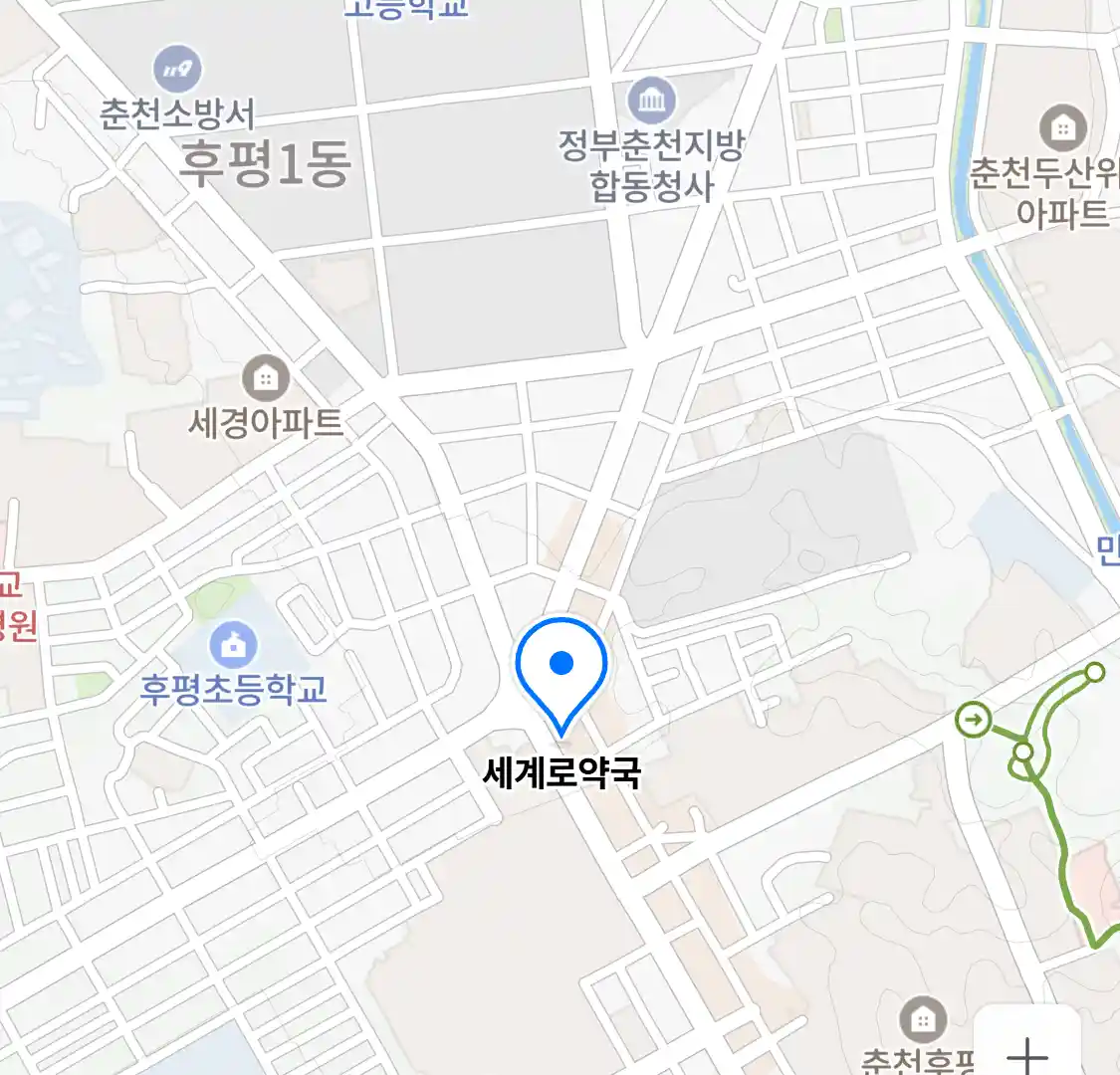 세계로약국 위치