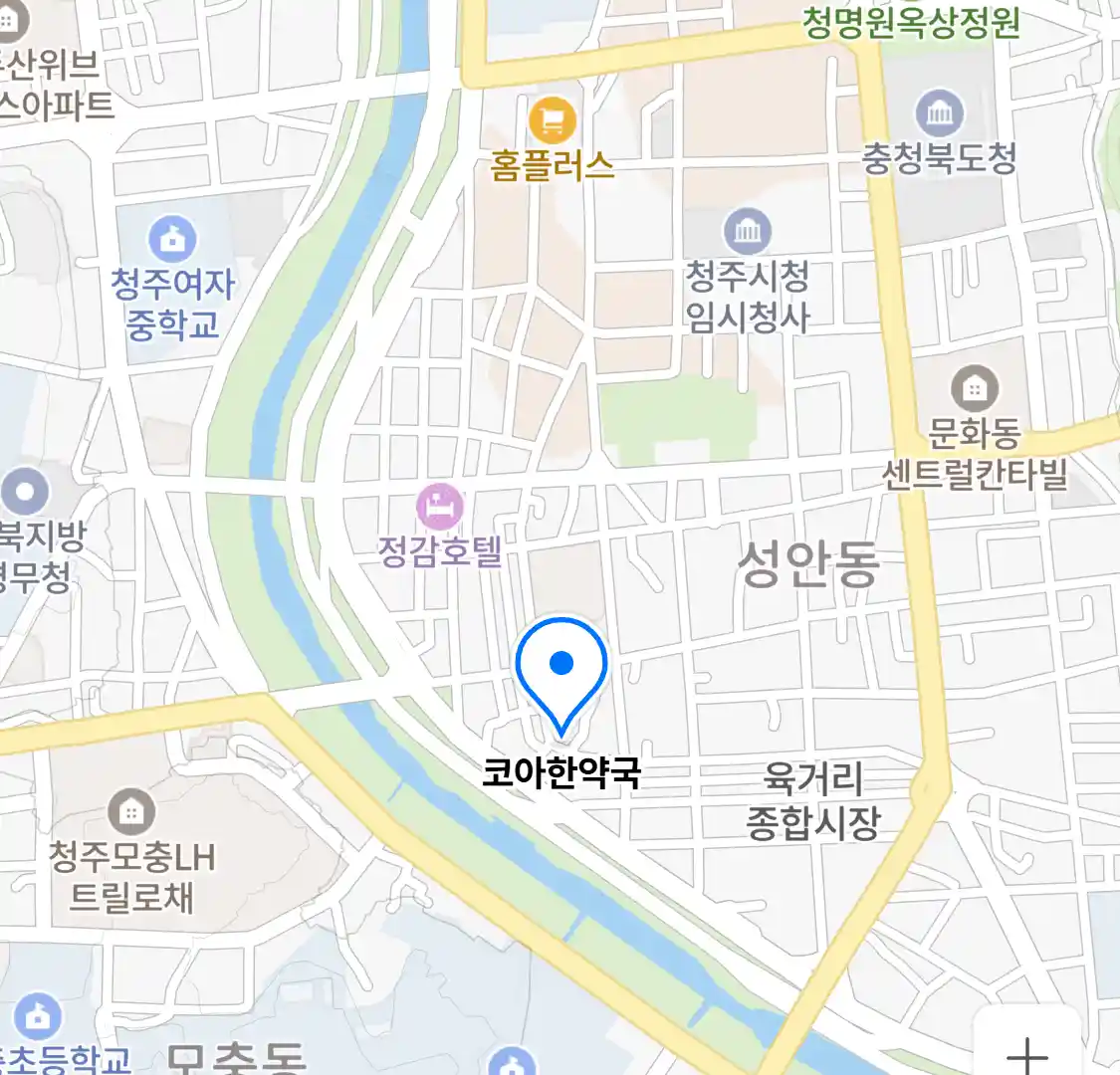 코아한약국 위치