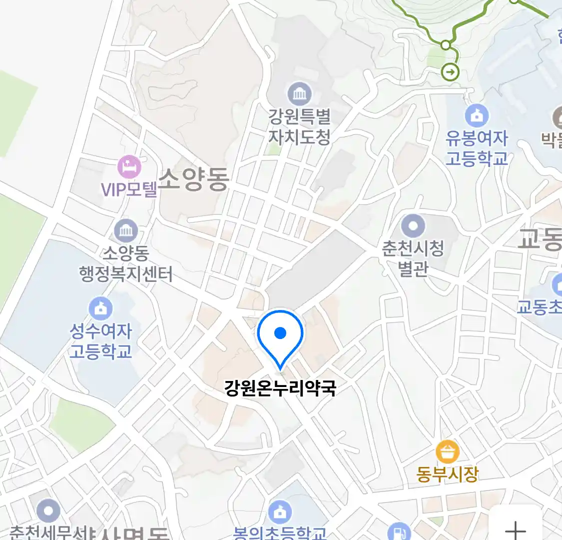 강원온누리약국 위치